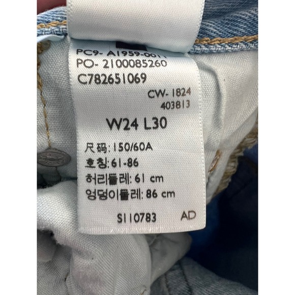 Levi's 90's 501 Jeans Ever Afternoon Light Wash Size 24 Relaxed Straight - Picture 7 of 11